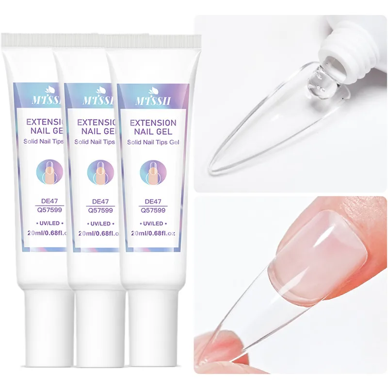1/2/3 pçs 20ml multifuncional sólido dicas de unhas gel conjunto antiaderente mão prego gel strass cola para arte do prego manicure kit de ferramentas