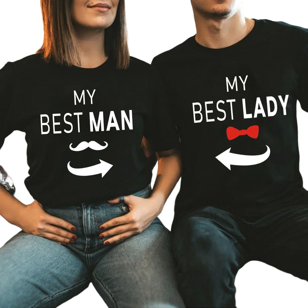 

Valentine's Day O-round T-Shirt Creative Print Short-Sleeve Top Couple's Style Summer Casual Basic Streetwear Female Clothing