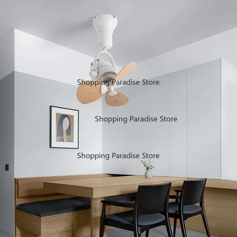 Shaking head small ceiling fan 16 inch mini light wa hanging dual-purpose large air volume no lamp ceiling fan