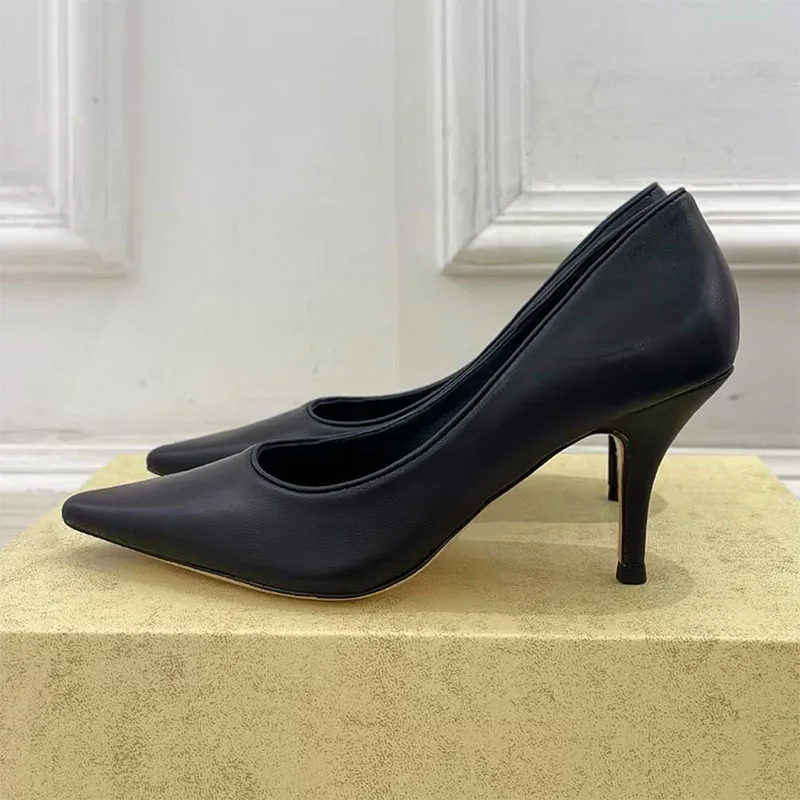 black leather 8cm