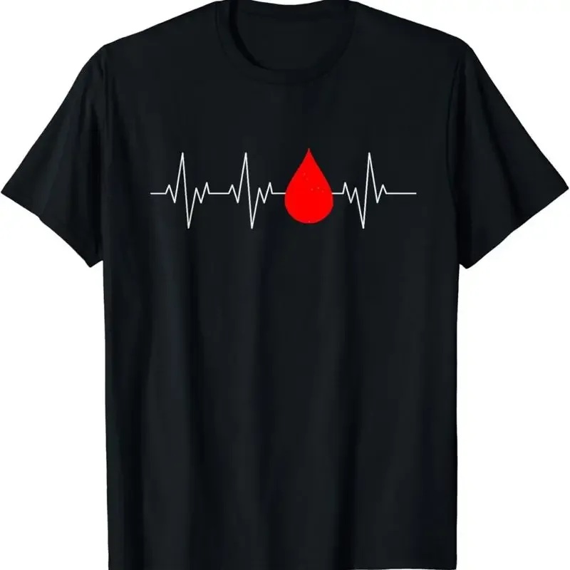 Blood Donor Heartbeat Donation Donate T Shirt