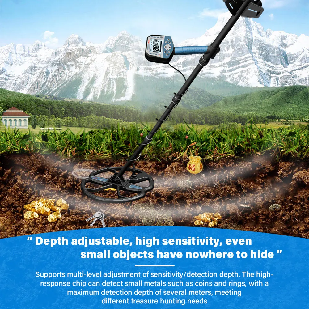 NEW 705 Pro Professional Gold Detector Long Range Deep Underground System for Serious Metal and Treasure Hunting