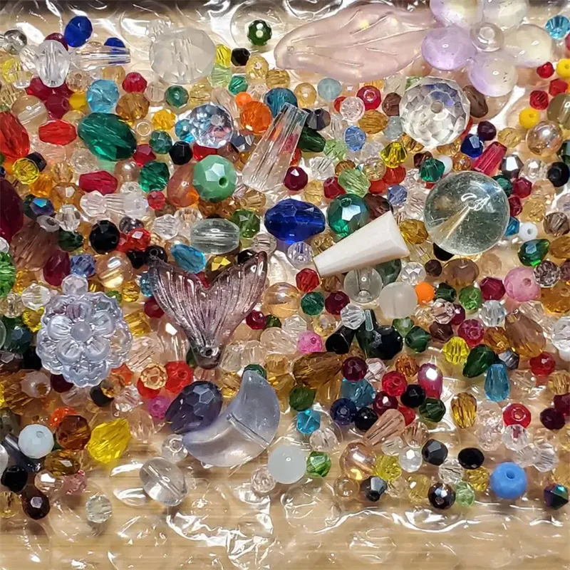 

Новинка 100 г/комплект, разноцветные хрустальные бусины смешанной формы, свободные бусины, поделки для женщин и девочек, ювелирные изделия, аксессуары для рукоделия