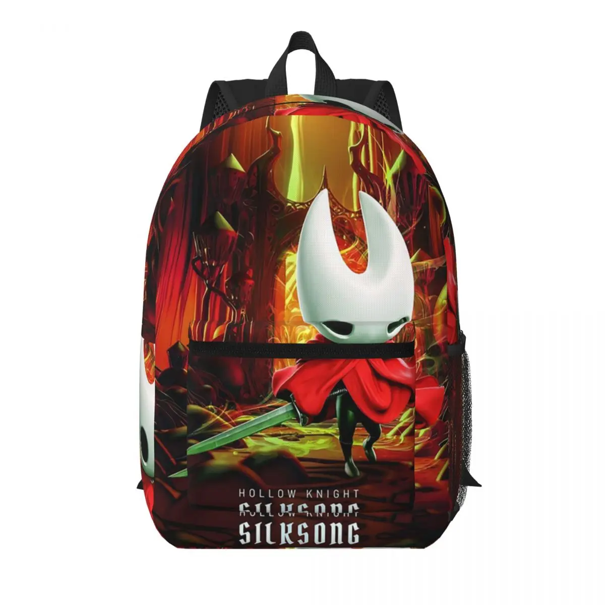 Hollow Knight Silksong Student Backpack School Bag Hiking Travel Daypack for Men Women Bookbag Shoulder Bags