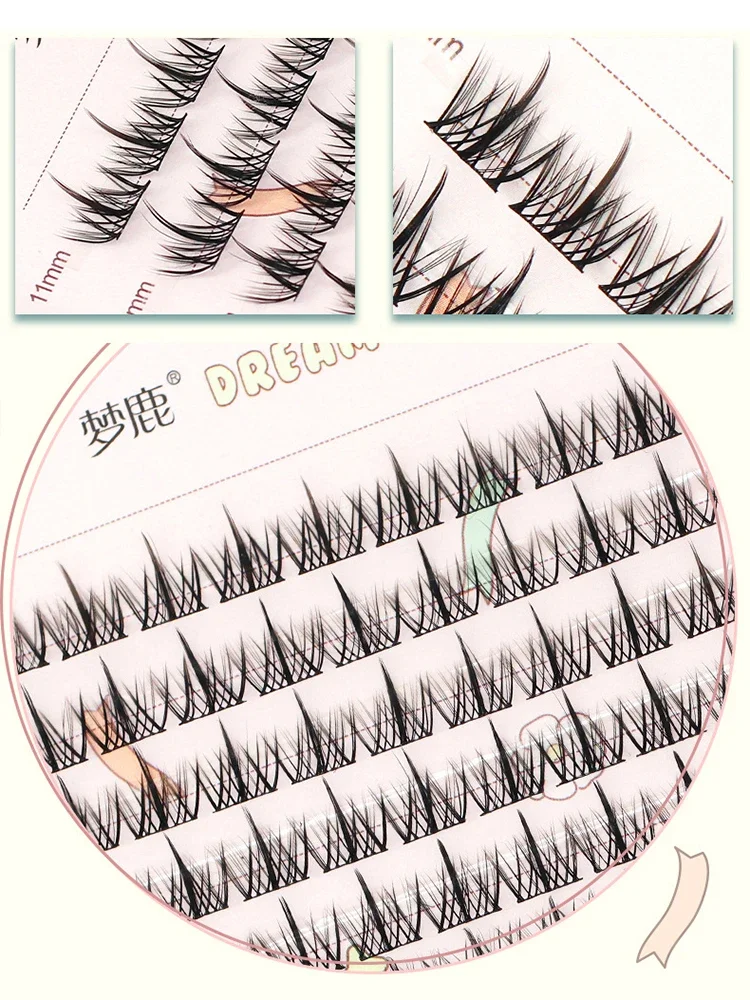 384/320 Clusters Manga Lash Eyelash Book High Quality Cluster Eyelashes Manhua Eyelash Elf Makeup Bundle Eyelash Extension