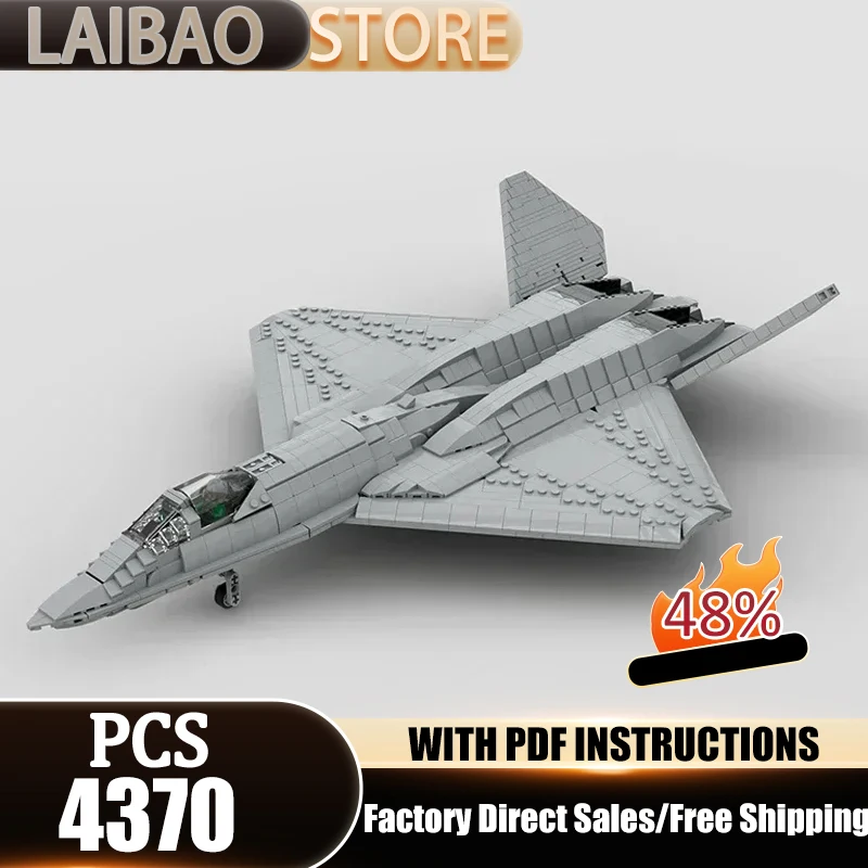 

Модель военного самолета MOC: Конструктор 1:35 YF-23 Grey Ghost & Black Widow II, технологические блоки, подарочные игрушки, наборы для сборки своими руками