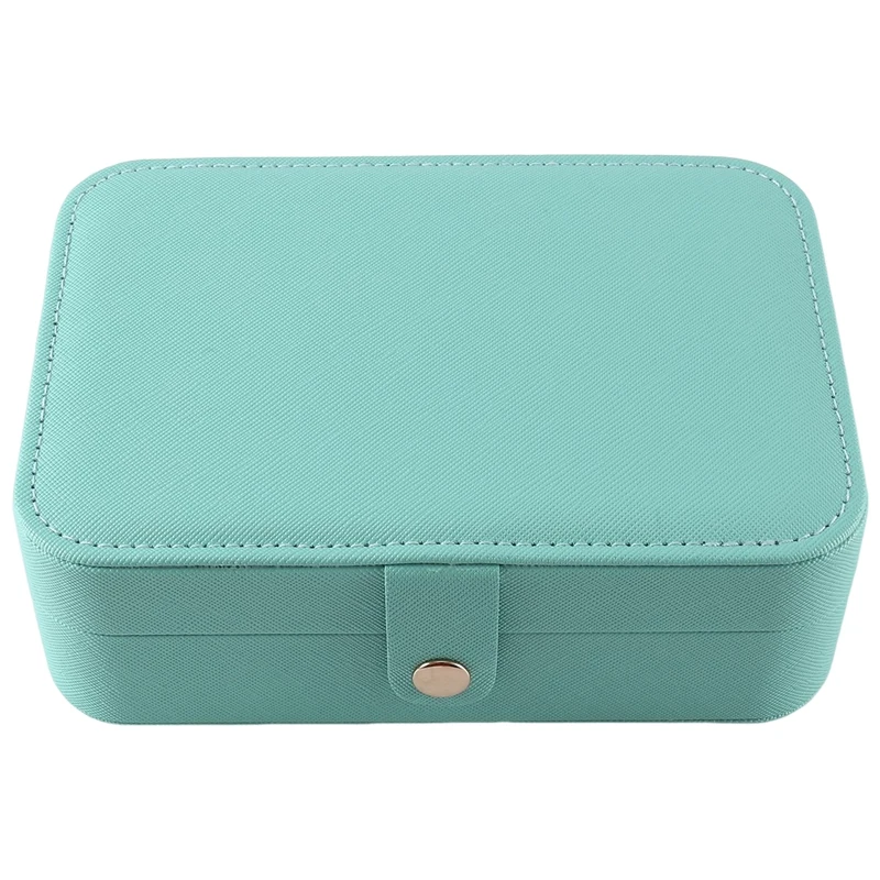 

Rog-eyTravel Jewelry Box PU Leather Small Jewelry Organizer for Women Girls Portable Mini Travel Case Display Storage Holder