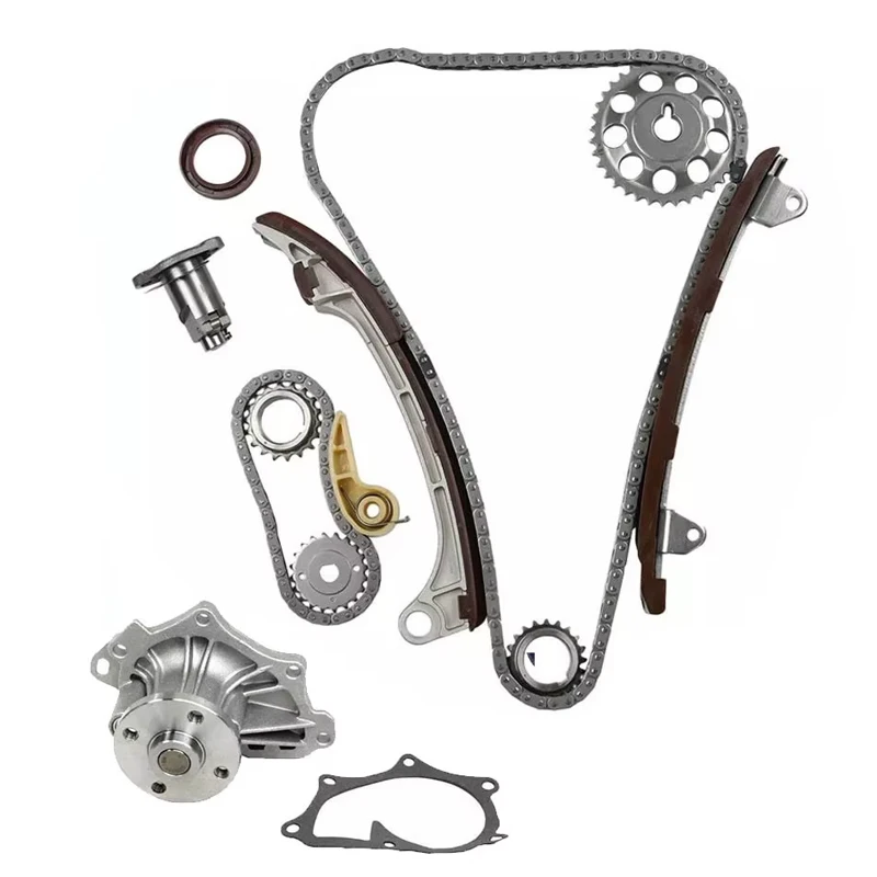 Fit For 2001‑2015 2.0L 2.4L L4 1AZFE 2AZFE Engine Water Pump Timing Chain Kit OE CPW10930 9‑0752S