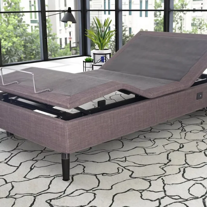 Advanced Electric Bed Furniture Comfortable and Durable Metal Remote Control Adjustment Modern