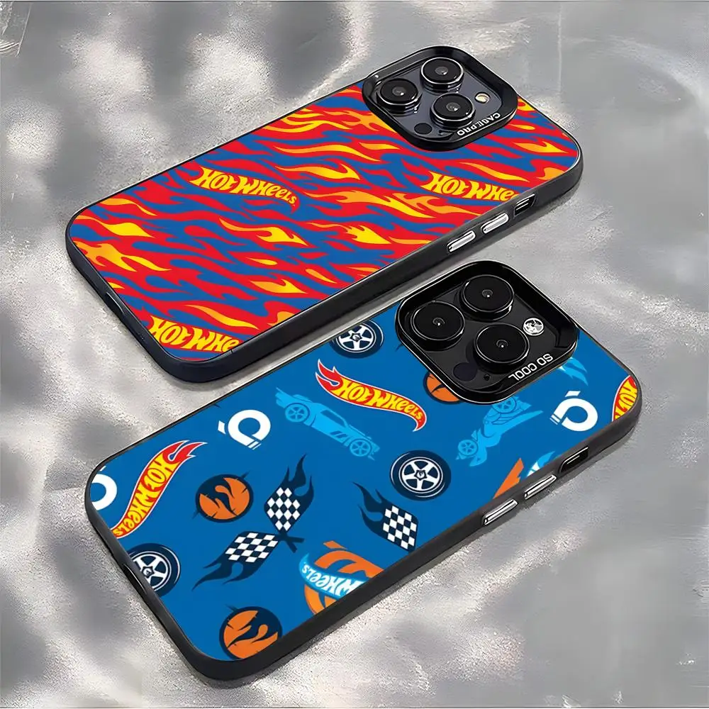 H-HotWheelsES Collectible Phone Case For IPhone 17 Pro Air 17e 16 15 14 Plus Max 13 12 Pro Max Colored Silver Cover