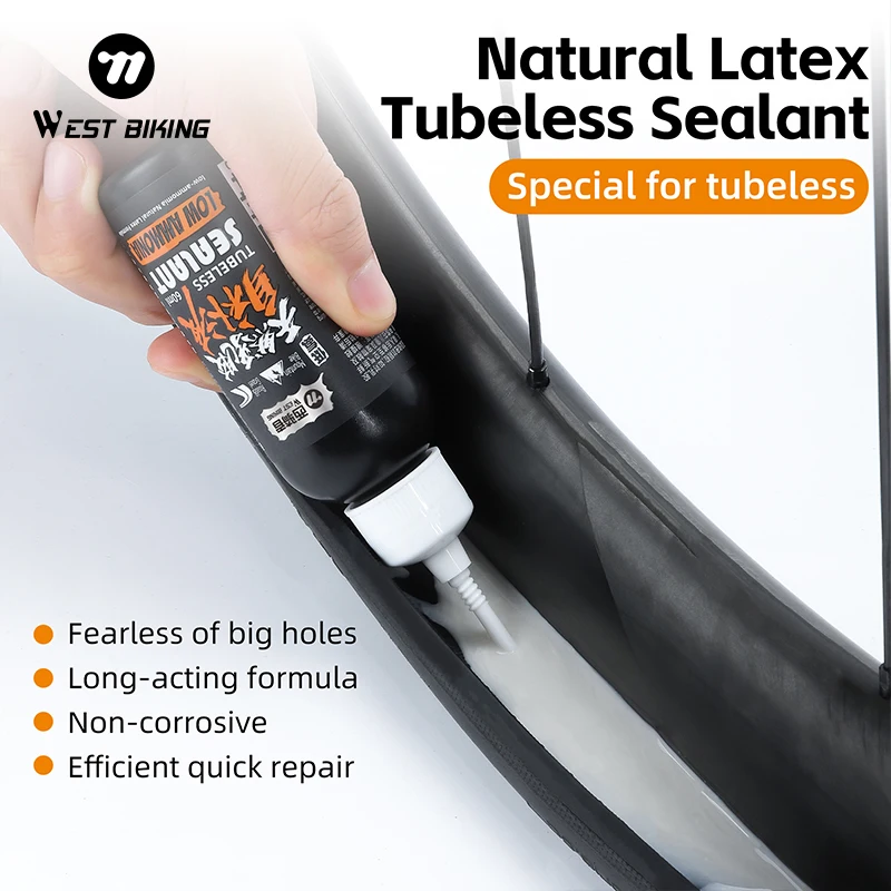 WEST BIKING Natural Latex Tubeless Sealant MTB Road Bike Repair Tools Quick Tire Repair Anti-rust Bicycle Tire Maintenance Tools