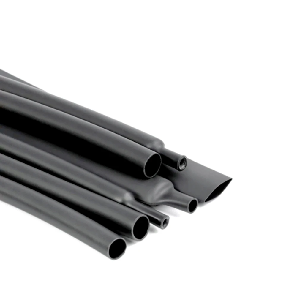 1Meter 2:1 Black Heat Shrink Tube Transparent Shrinkable Tubing 1mm 2mm 3mm 4mm 5mm 6mm 8mm 10mm Cable Sleeve Wrap Wire