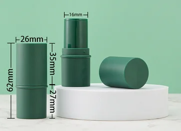 Groothandel 6G Cilinder Effen Deodorants Buis Groen/Roze/Paarse Lippenbalsem Container Lege Lippenstift Fles Reinigingsmasker Stick