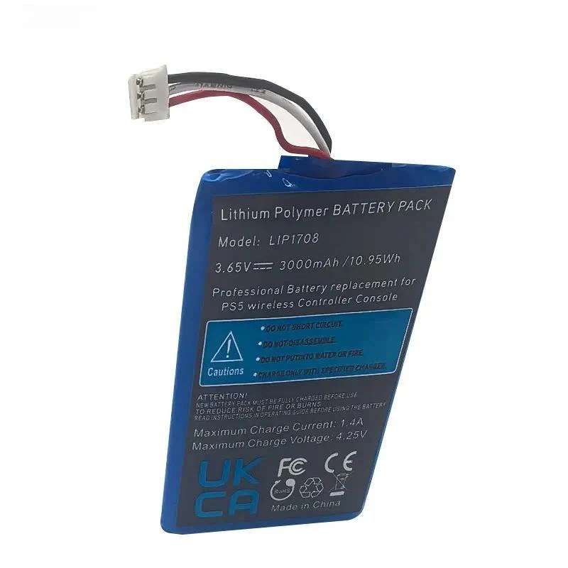 Customized for Sony PS5 Game Console Handle 17083000mAh Capacity Rechargeable Battery