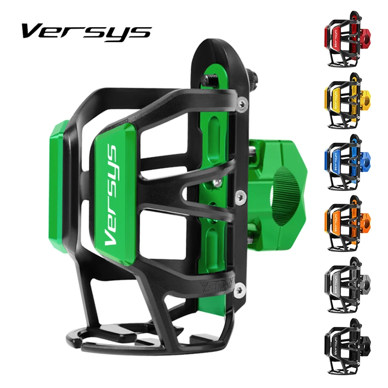 For Kawasaki Versys 300 650 1000 Versys650 Versys1000 2015-2023 Motorcycle Water Bottle Cage Drink Cup Holder Mount Accessories