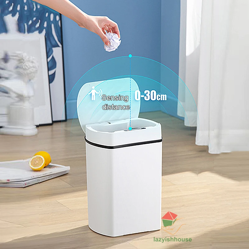 Smart Trash Can for Kitchen House Smart Home Dustbin Wastebasket Bathroom Automatic Sensor Trash Can Garbage Bin Cleaning Tools