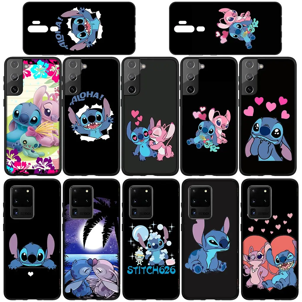 Lovely Lilo Stitch Film Anime Phone Cover for Samsung Galaxy Note 20 Ultra 10 8 9 S10 Lite S9 A6 A8 Plus A7 A9 Soft Case