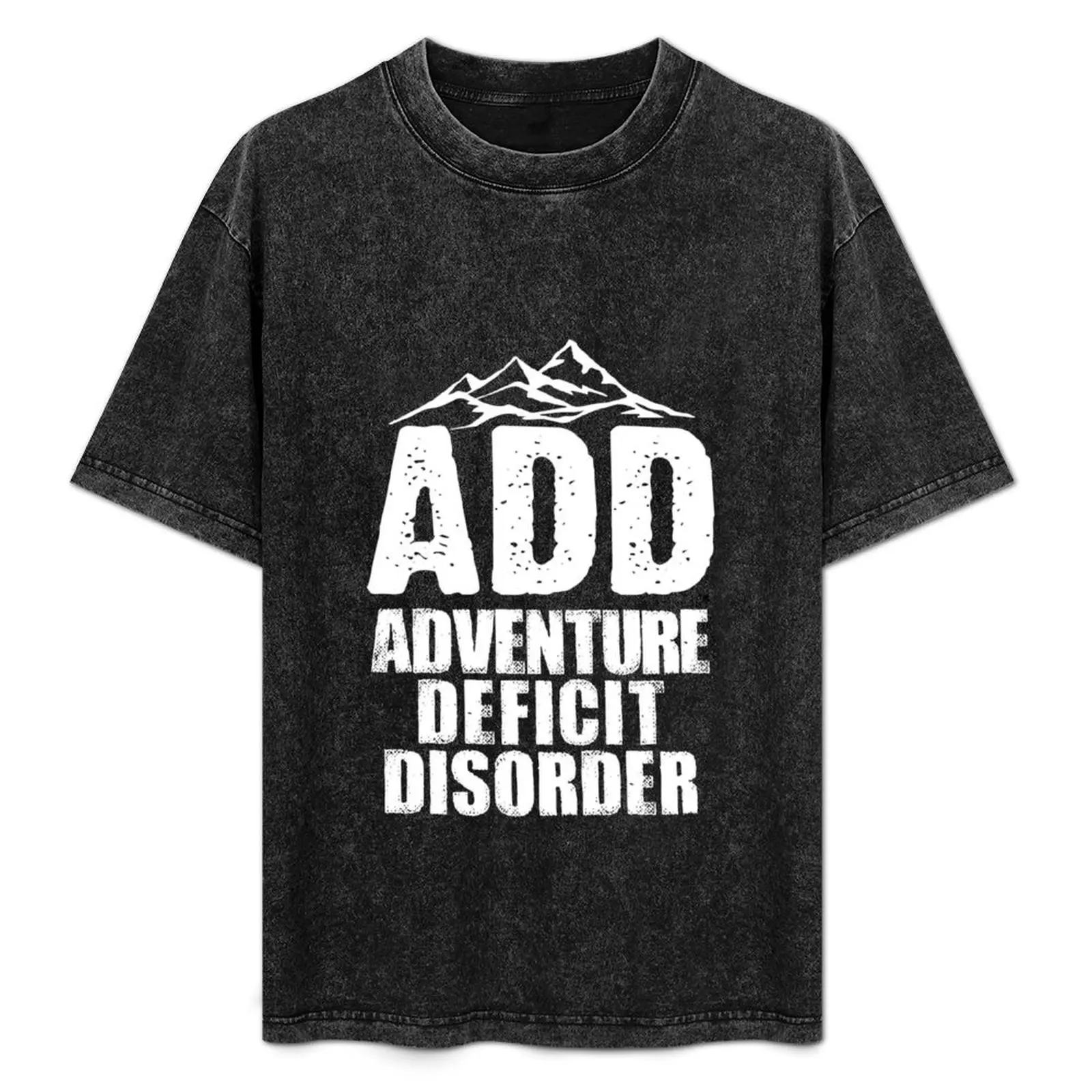 

Adventure deficit disorder T-Shirt Retro Style Print Casual Top