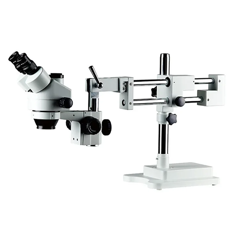 

TXB2-D10 Zoom Stereo Microscope 7X-45X New Trinocular Stereo Microscope With LED Ring Light