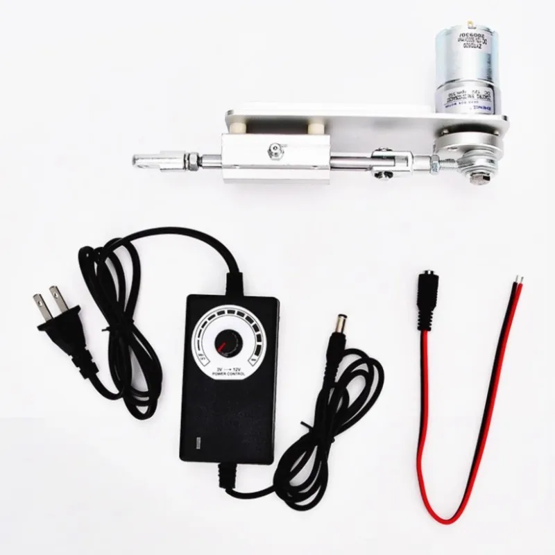12v DIY Reciprocating Motor Linear Push-pull Automatic Telescopic Motor Eccentric Screen Click Button Test (Motor+Governor)