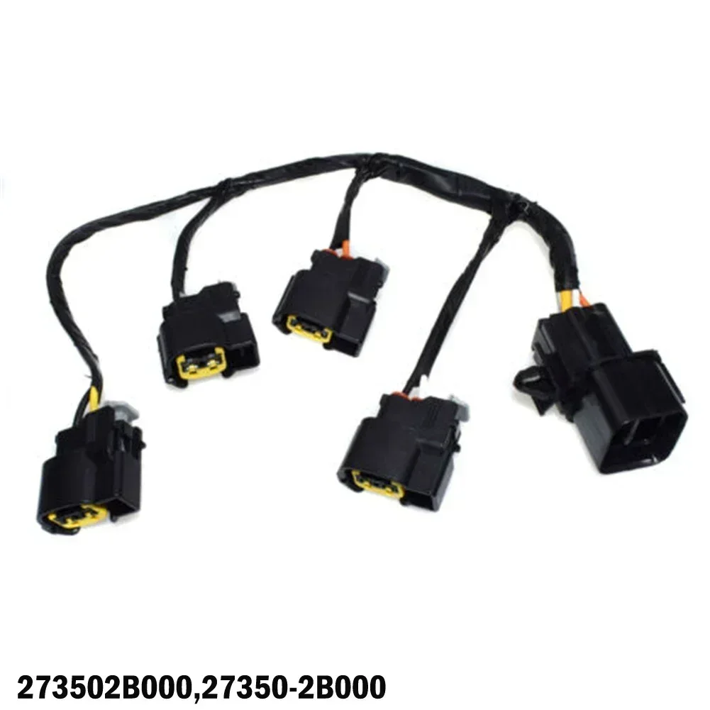 1pc Black Car Ignition Coil Wire Harness Plug ABS 273502B000 For Kia Soul 2012-2014 1.6L For Hyundai Veloster 2012-2014 1.6L