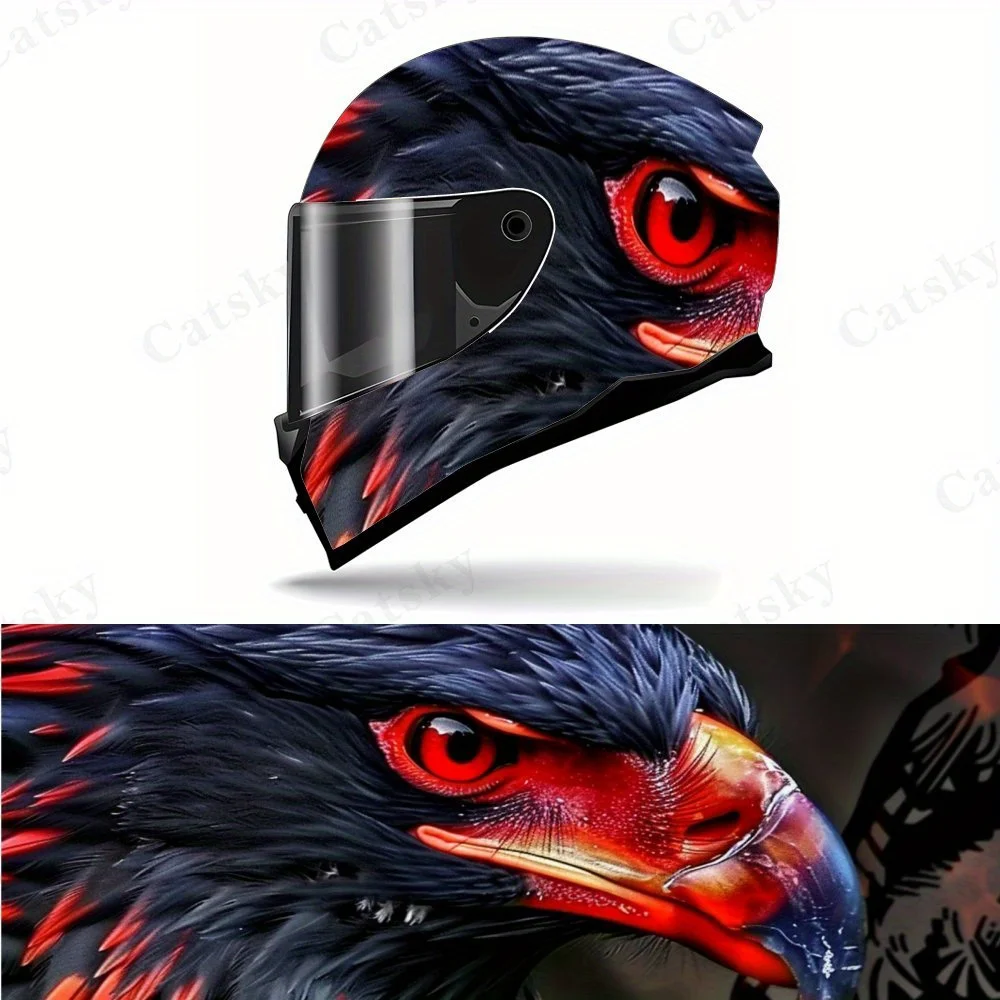 

Angry Eagle Wings Helmet Sticker - High-quality PVC Material, Domineering Eagle Head Shape, A Cool Gift for Helmet Enthusiasts |