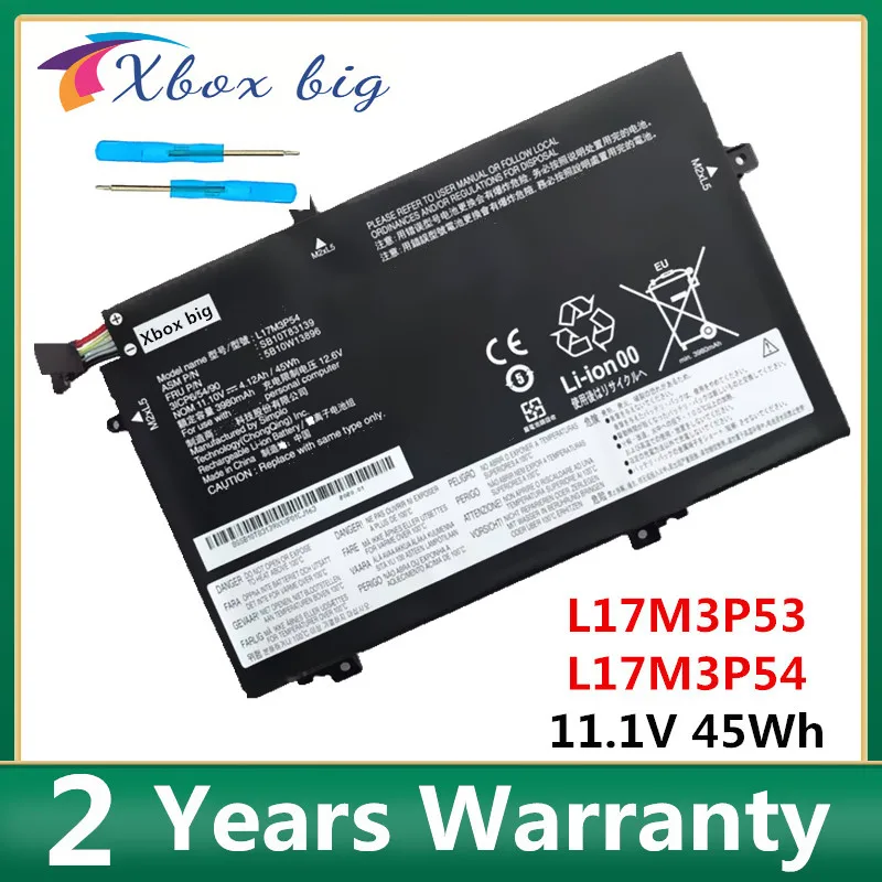 Nova Bateria para Lenovo Thinkpad L480 L17c3p52 L580 L17m3p53 L17m3p54 Sb10k97611 Sb10k97612 01av464 01av465 01av466