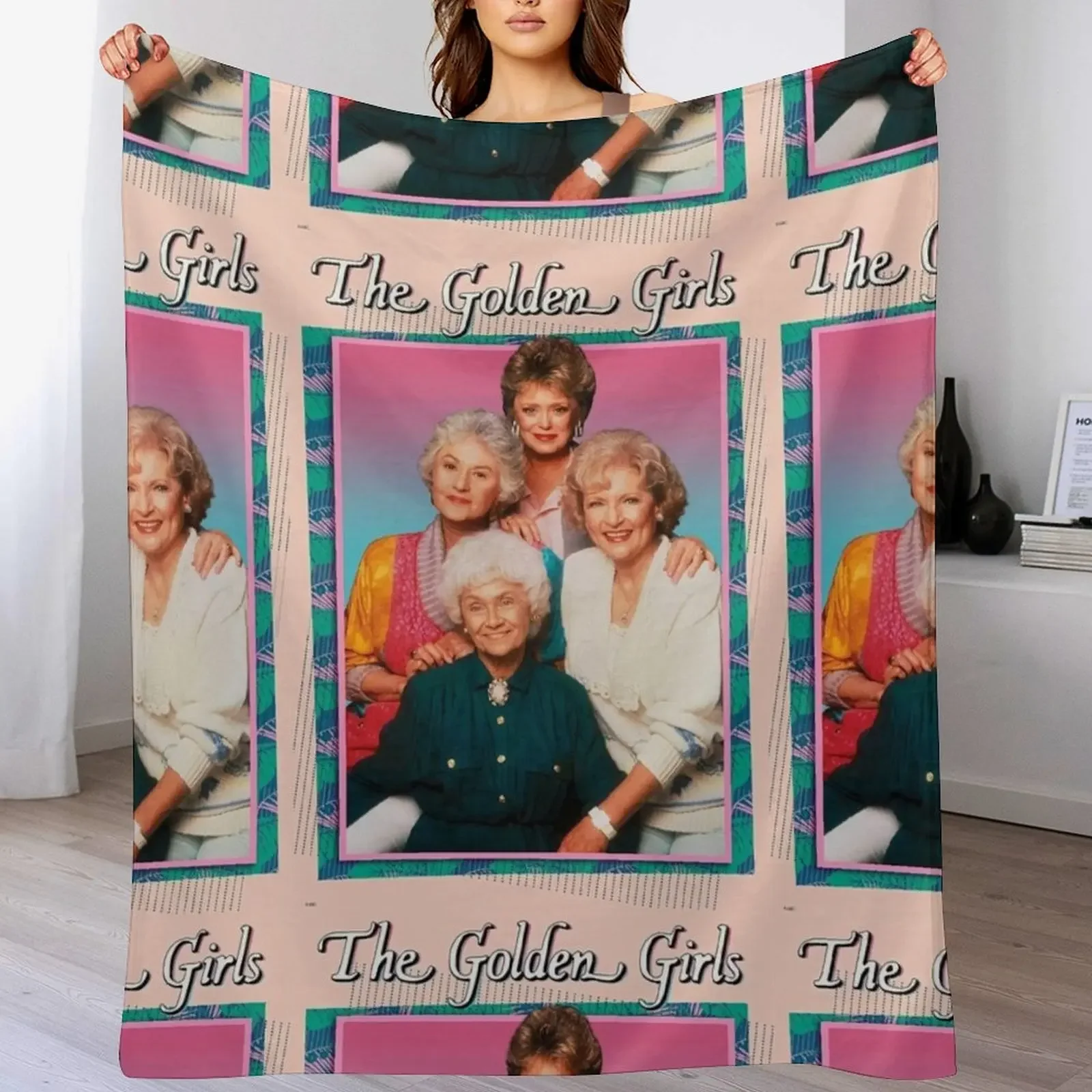 

The Golden Girls - classic TV show Throw Blanket Plaid on the sofa Camping Sleeping Bag Loose Blankets