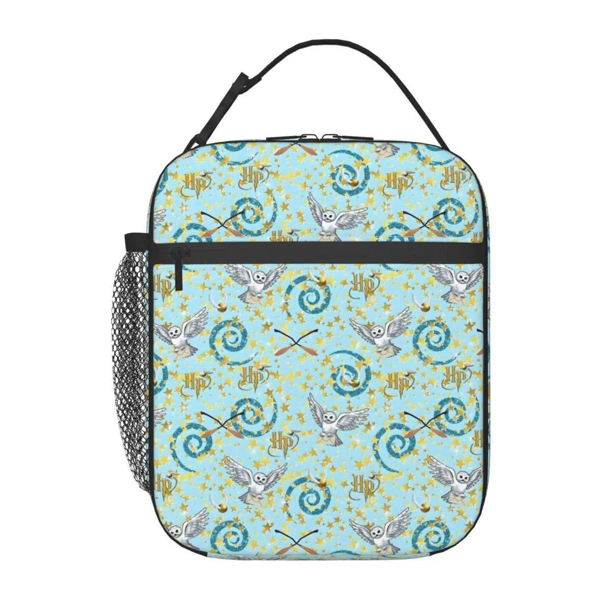 

Custom H-Harryes Animes Mangas Portable Lunch Boxes Women Waterproof Cooler Thermal Food Insulated Lunch Bag Office Work