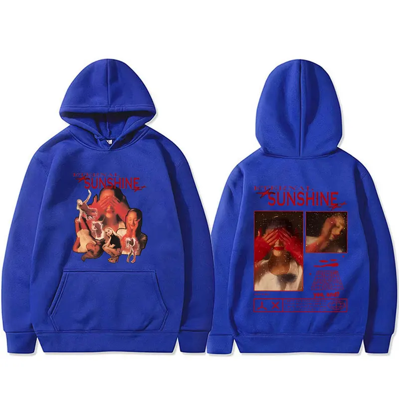 Yes and Ariana Grande Eternal Sunshine Graphic Print Hoodie Men Women Fashion Oversized Streetwear Male Fleece Cotton Pullover