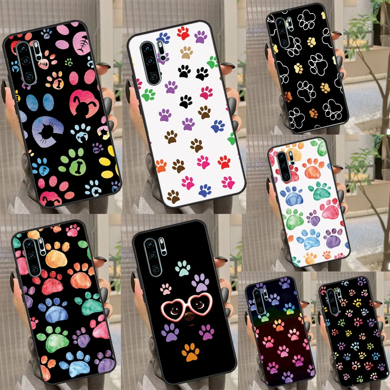 Watercolor Paw Prints Case For Huawei Nova 3i 7i 8i 11i 10 9 SE 5T Y60 Y61 Y70 Y90 P Smart P60 Pro P30 P40 Lite