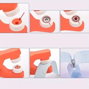 مجموعة أدوات تثبيت مشبك ، أزرار برشام ، كماشة معدنية ، مجموعة مخلب زر المفاجئة ، كماشة مفاجئة يدوية أفضل 6 آلات تسمير زر ضغط للمبيعات - No2