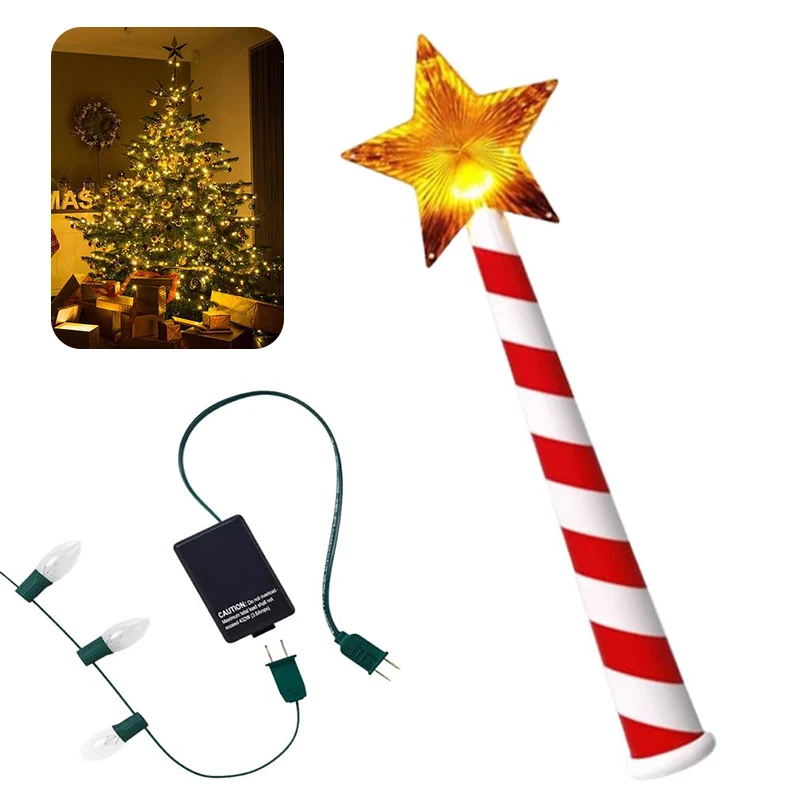 Espectacular controlador de varita de luz navideña, reproductor de música con luz de estrella LED, regalo para decoración del hogar de vacaciones