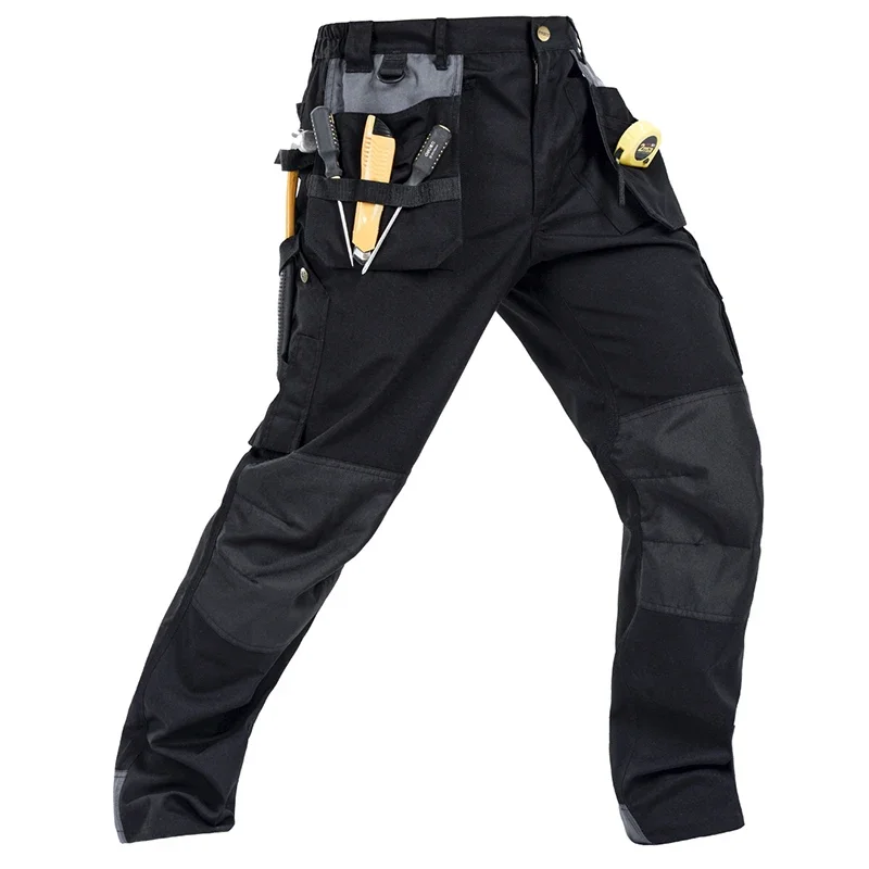 Men's Multi-Pocket Cargo Pants Outdoor Work Pants Wear-Resistant Pants Worker's Trousers Workshop Uniforms