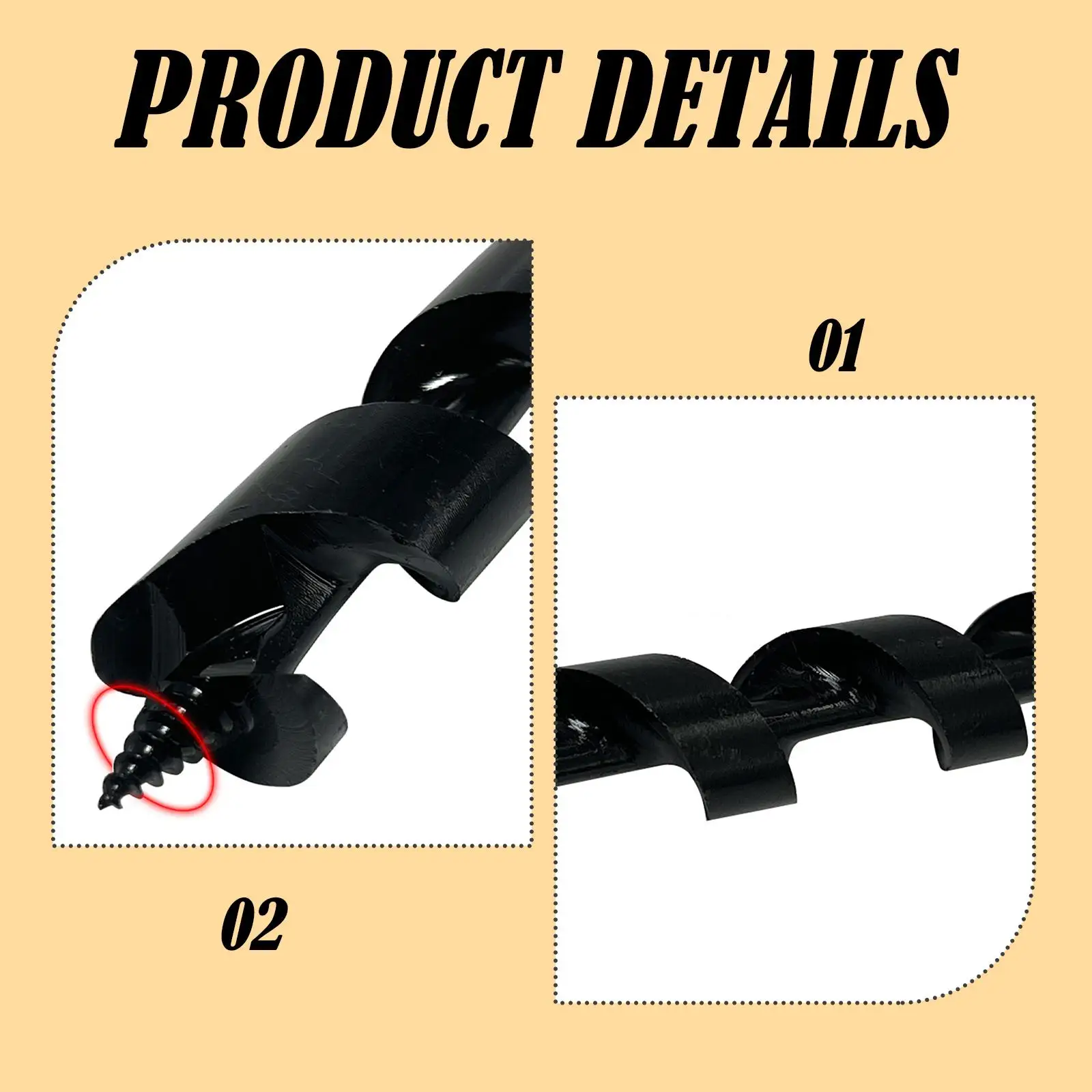 Llave de barrena manual, taladro de madera, broca de madera para construcción de refugio, mochilero