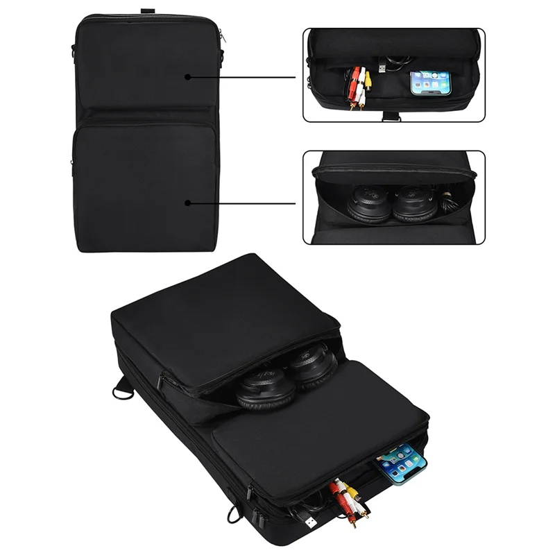 

(Limited Offer) 1 PCS Portable DJ Controller Storage Bags Dustproof Turntables Protective Case Black Polyester For Pioneer DDJ-4