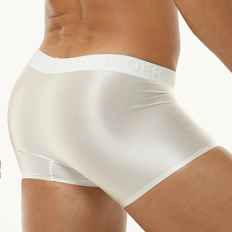 2026 Luxury Ultra-thin Ice Silk Boxers Breathable Underpants Seamless U Pouch Men's Panties