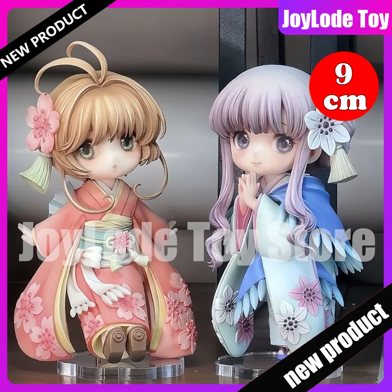 

New Q Version KINOMOTO SAKURA Anime Figures Cute Sakura Kinomoto Figure Tomoyo Daidouji Figurine Colletion Model Doll Toys Gifts