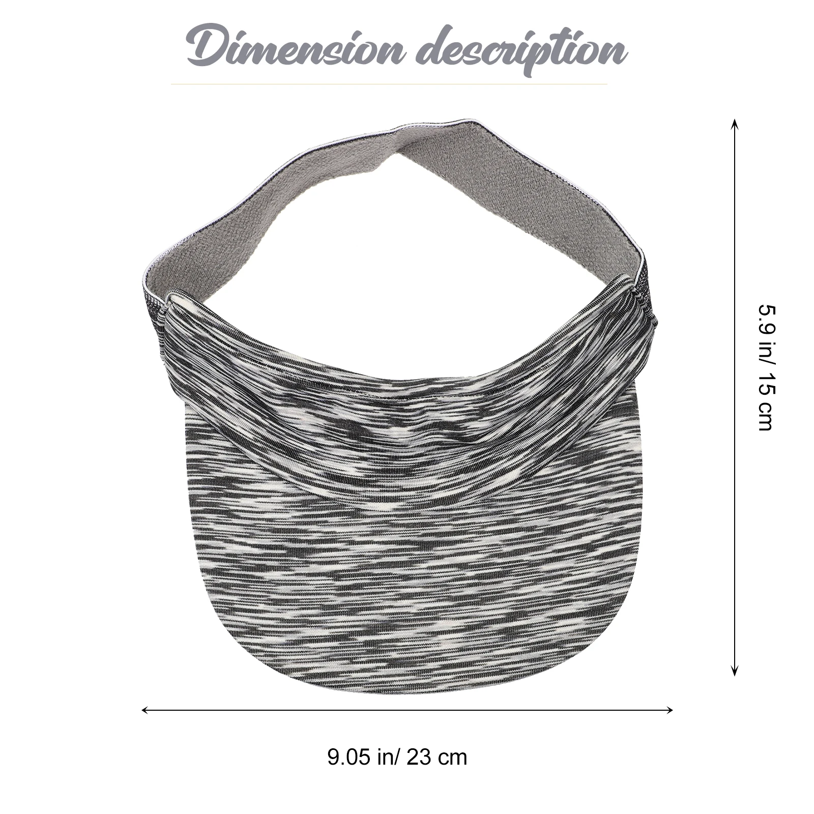 

Summer Unisex Cap for Men Women Grey Polyester Visor Empty Top Sunshade Breathable Outdoor Fashion Hat Sun Block Hat