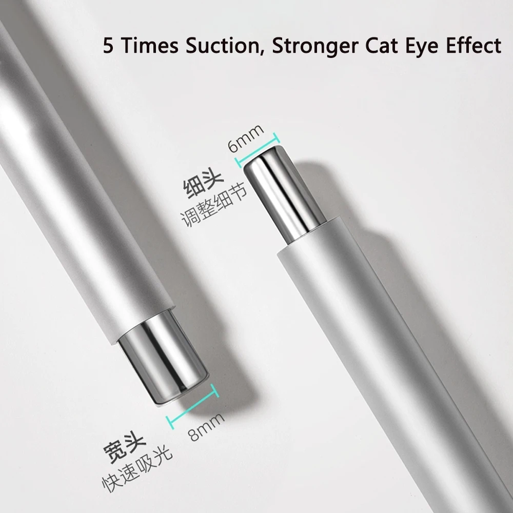  2 stücke Doppel Kopf + Runde Stahl Magnetische Kugel Cat Eye Nagel Magnet Stift Splitter/Rosa Starke Magnetische Stick für Cateye Nagel Gel Polnisch – Detail 4
