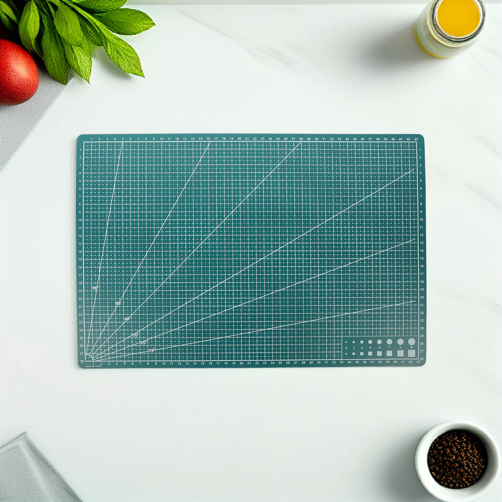 Tappetino da taglio A3 Tappetino artigianale in PP bifacciale per cucito Scrapbooking Taglio del vetro Incisione Tappetino artistico Protezione da tavolo