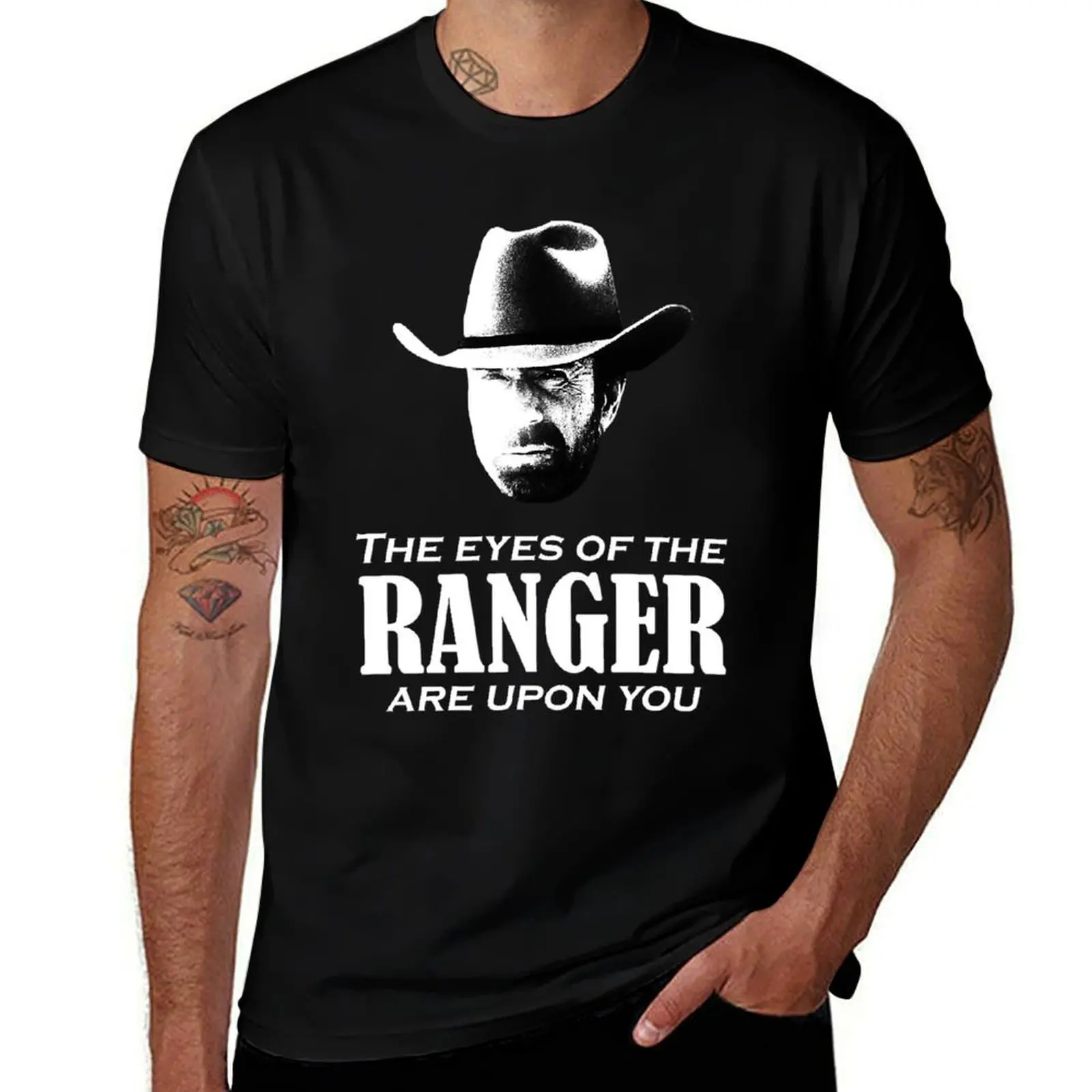Good Teach Martial Arts Passing Training The Eyes Of The Ranger Are Upon You Retro T-Shirt Plus Size Outdoor Casual Top