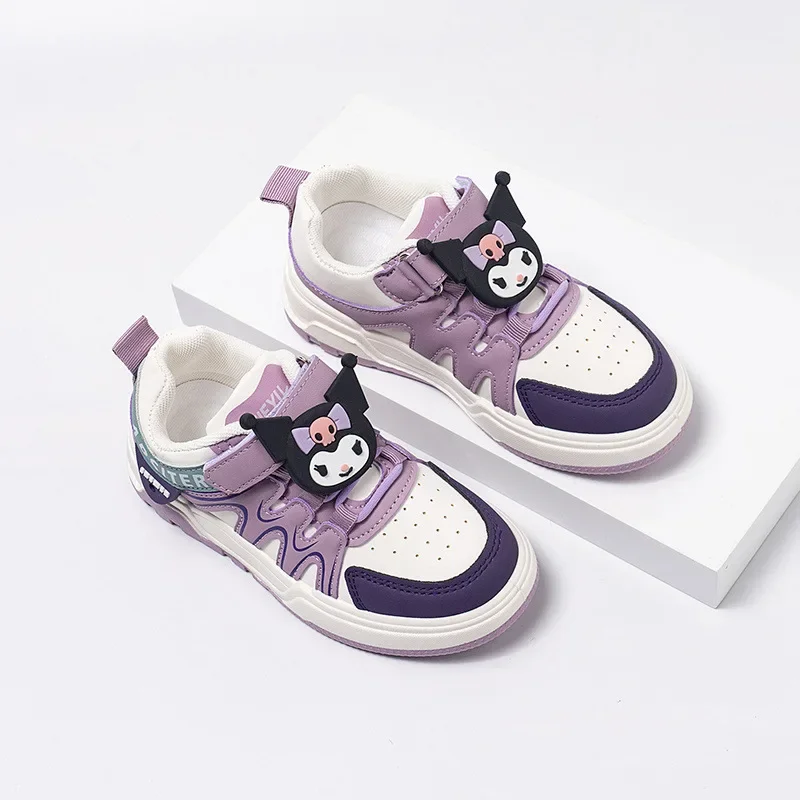 

Sanrio Kawaii Kuromi Girls' Sports Shoes Anime Cartoon Lovely Fashion Students Non-slip Wear-resistant Versatile Casual Sneakers