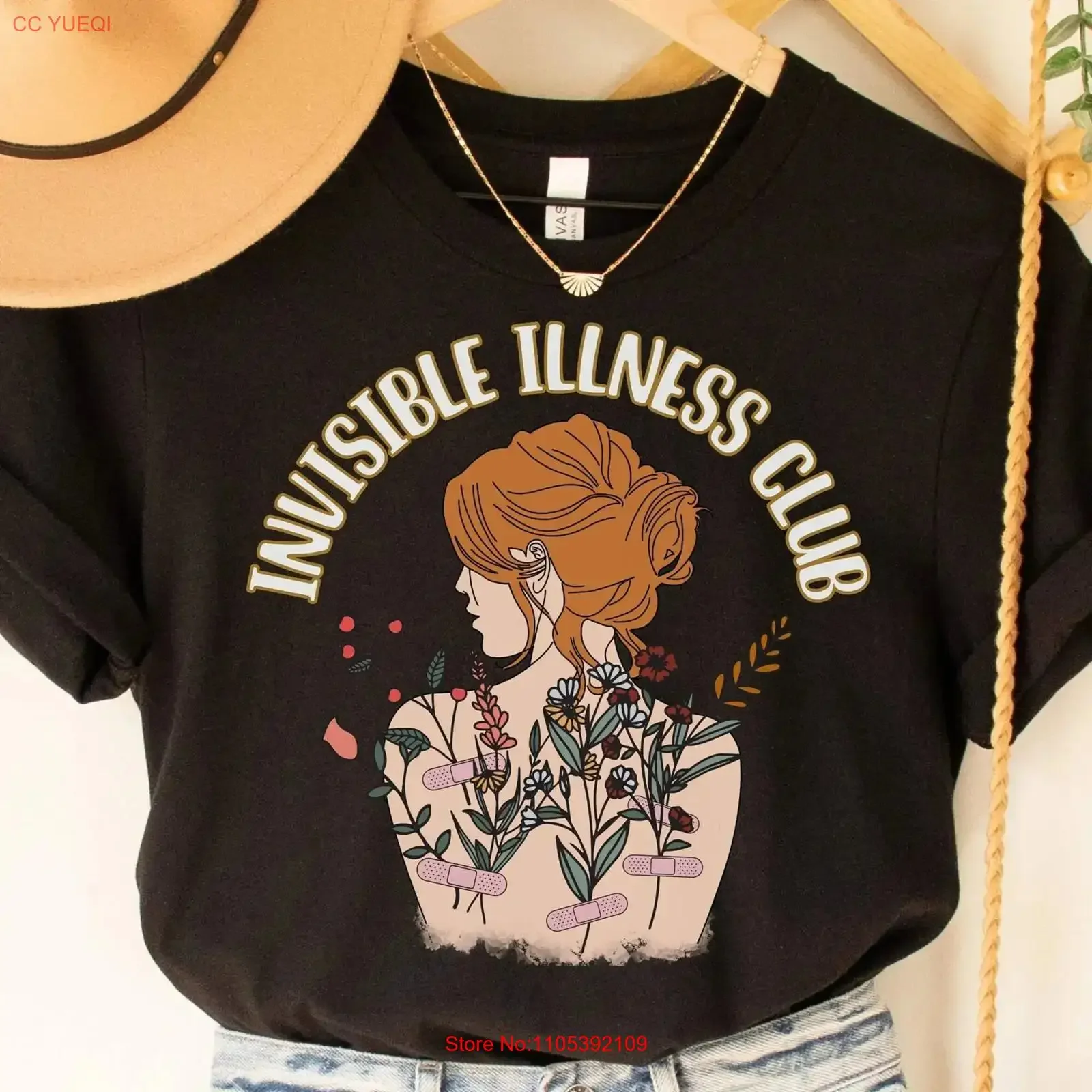 Invisible Illness Club shirt chronic Disability Awareness Spoonie T Pain tee medical lupus pcos POTS vintage Washed homme