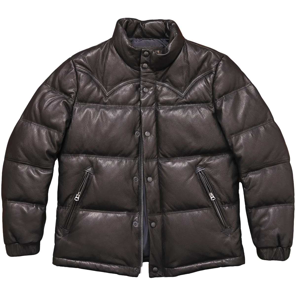 Black Winter Leather Jacket Men Retro Style Plus Size 5XL Genuine Natural Sheepskin Thick Warm Stand Collar Casual Down Coat