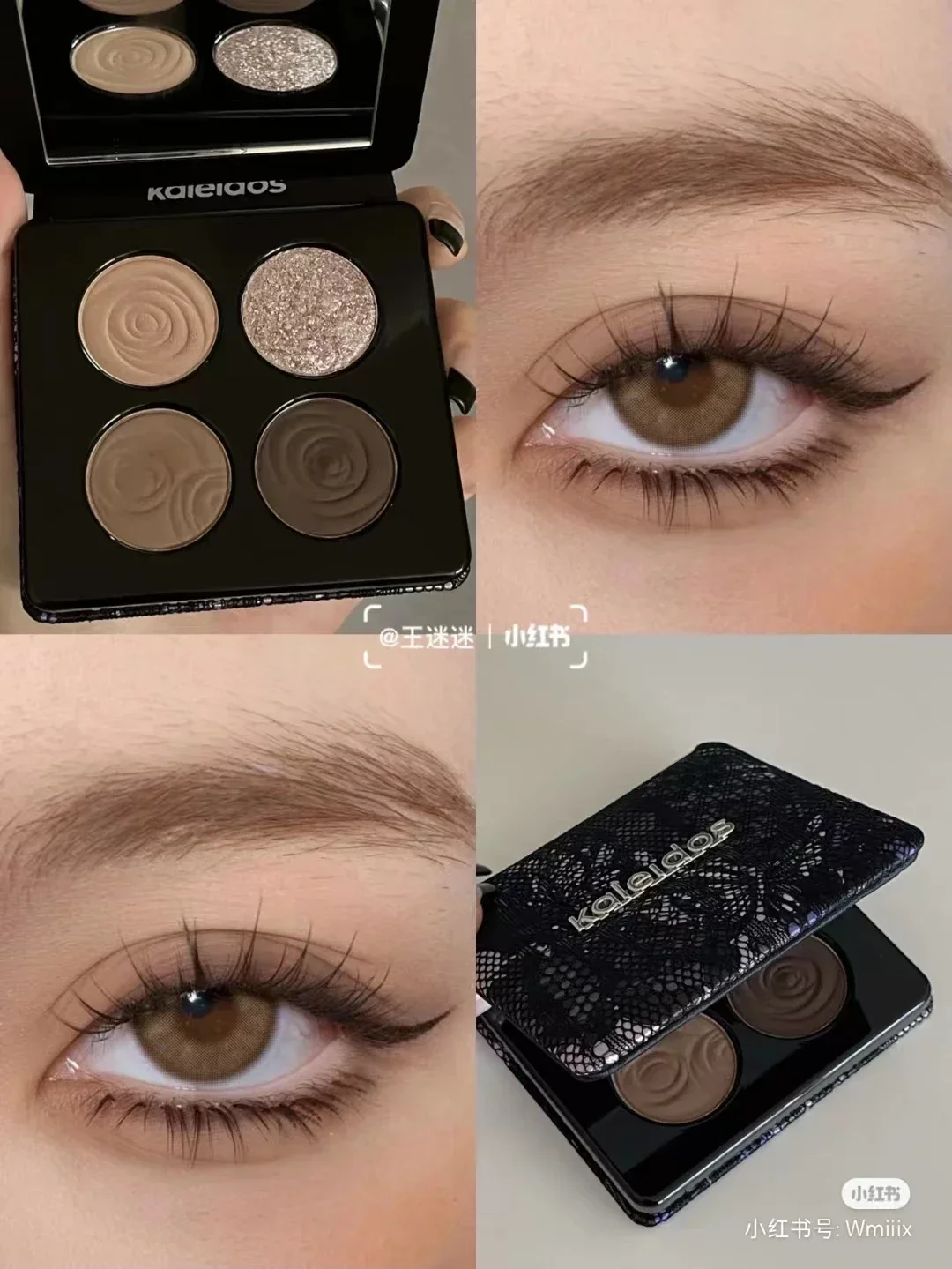 KALEIDOS Eyeshadow Palette Glitter Shimmer Chameleon Long Lasting Punk Style Eyeshadow Smoky Eyes Makeup Rare K-Beauty Cosmetics