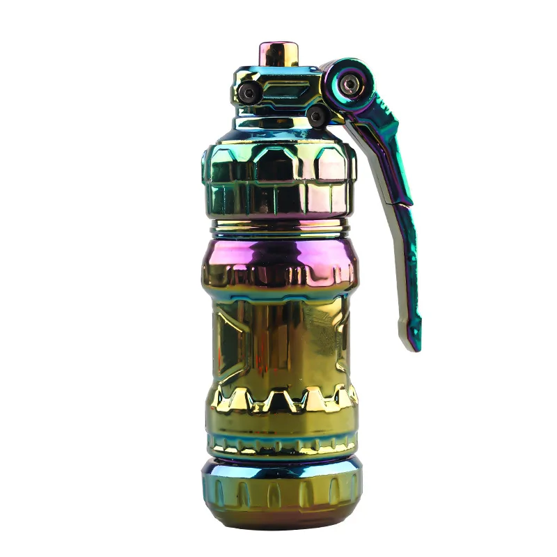 المعادن تململ الأسطوانة سبينر إخراج مسدس البنادق الميكانيكية المنزلق دفع بطاقة EDC تخفيف الإجهاد لعبة لتخفيف الضغط الكبار مكافحة القلق #5