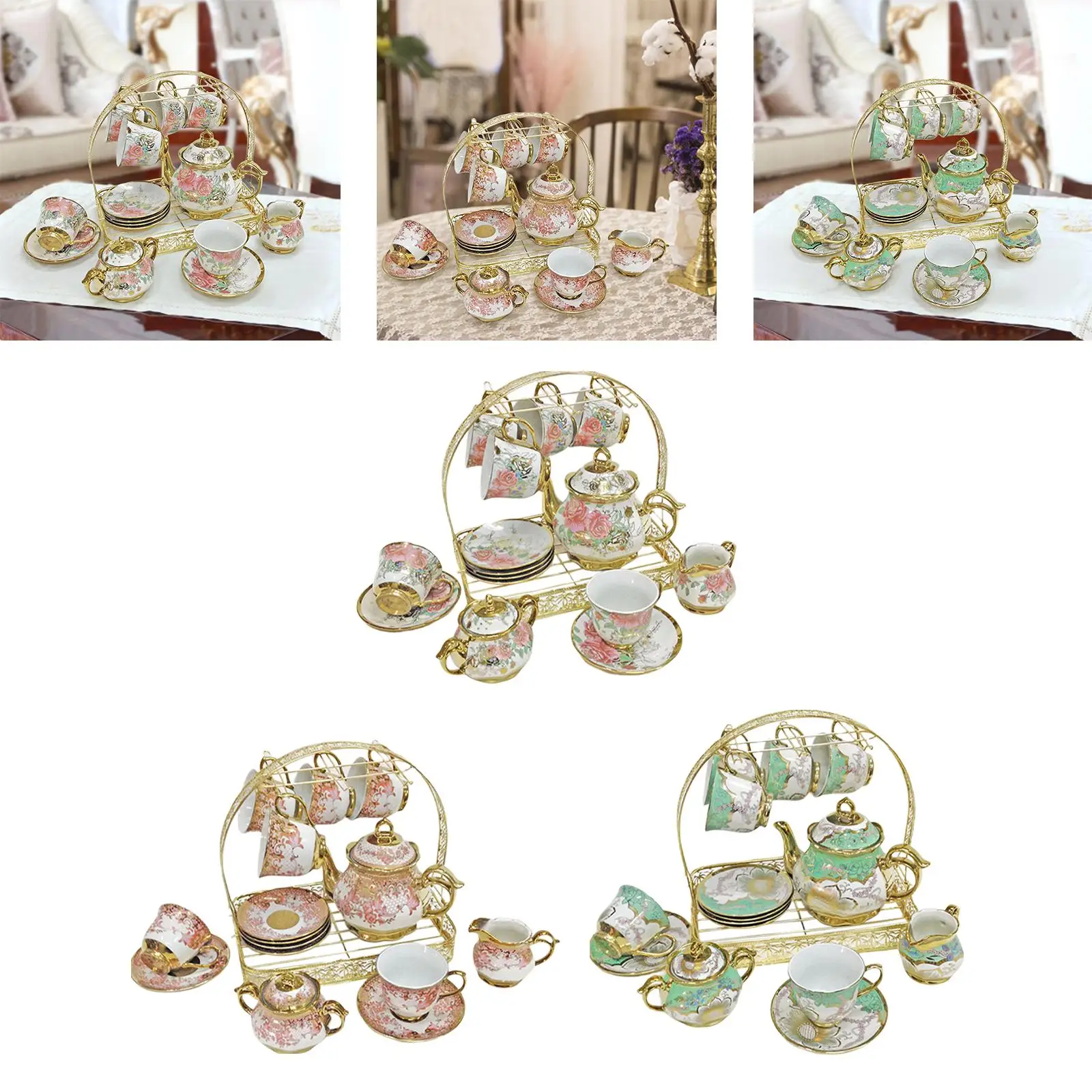 

Ceramic Cups and Mugs Set Ceramic Tea Cups Set 5 Coffee Pot Set Nordic Afternoon