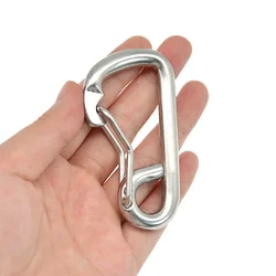 Accessorio Moschettone Moschettone Gancio per immersione Leggero 80mm Sicurezza portatile Scuba Acciaio inossidabile 316 Anticorrosione