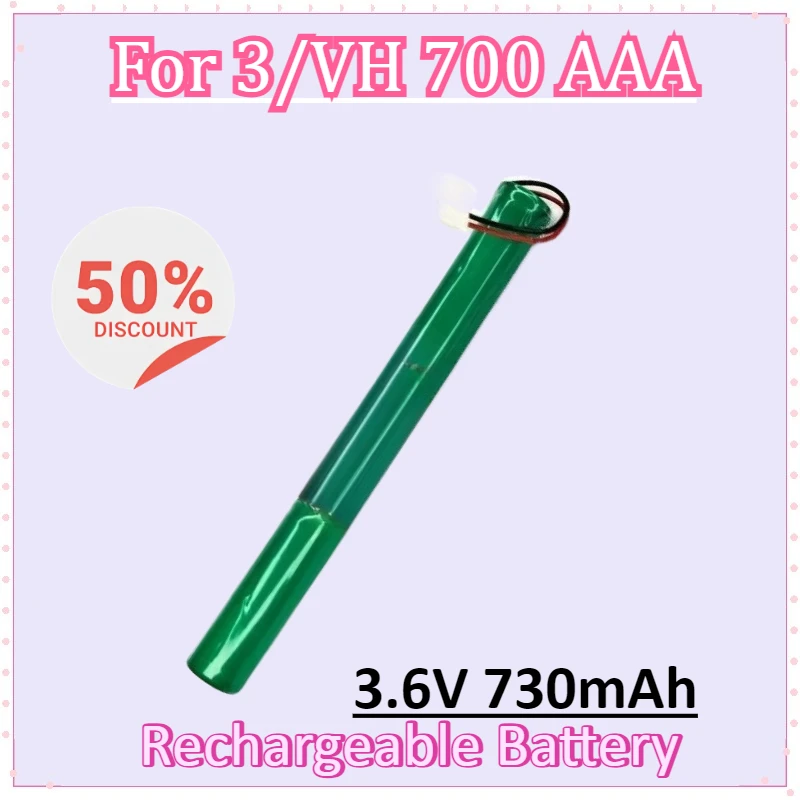 

New 3/VH 700 AAA 3.6V 730mAh Rechargeable Battery Pack Accessories